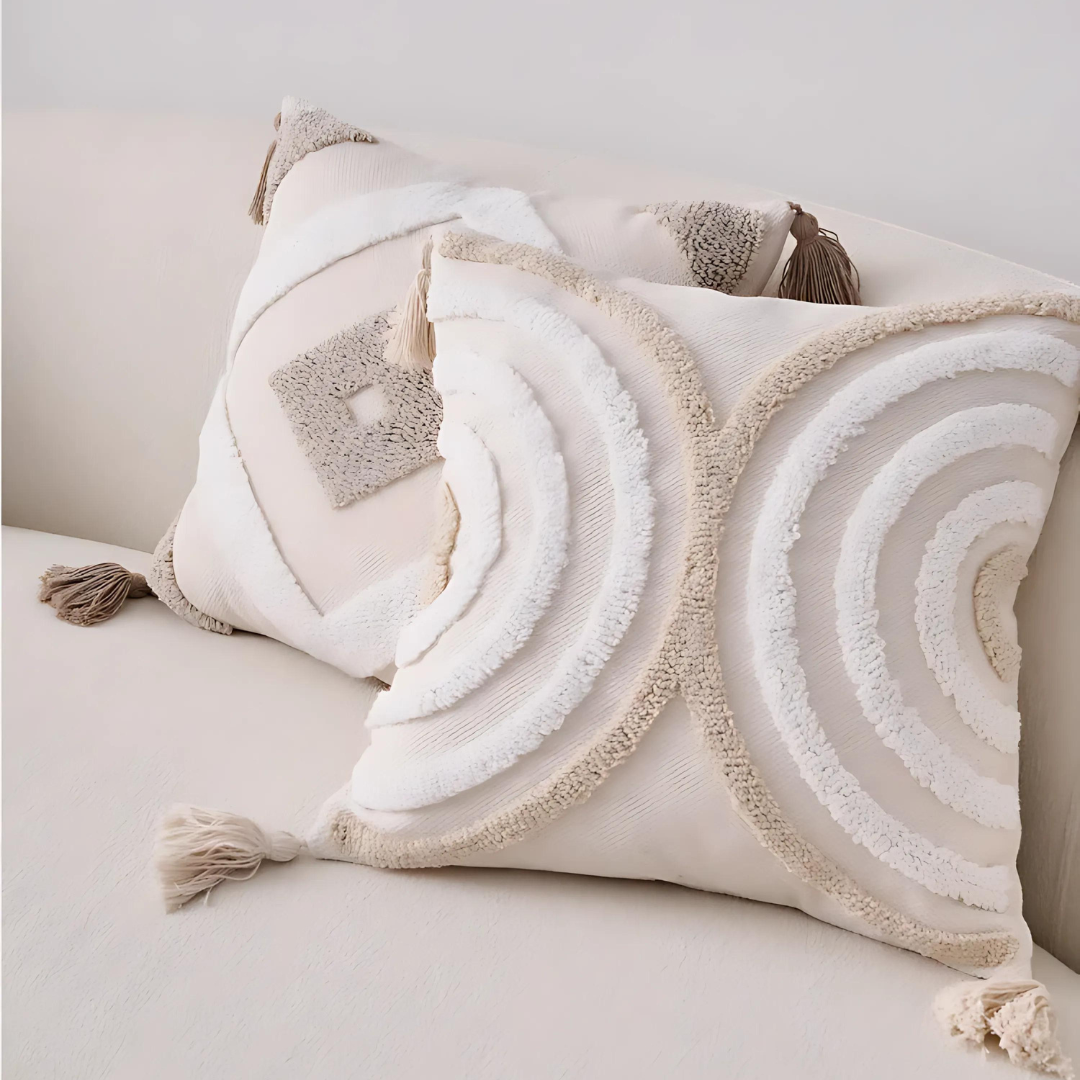 Chic Textured Accent Cushion