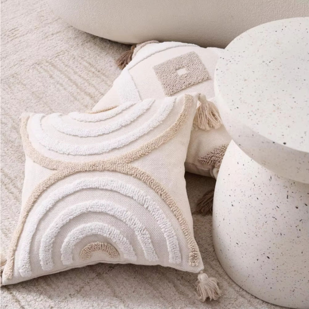 Chic Textured Accent Cushion