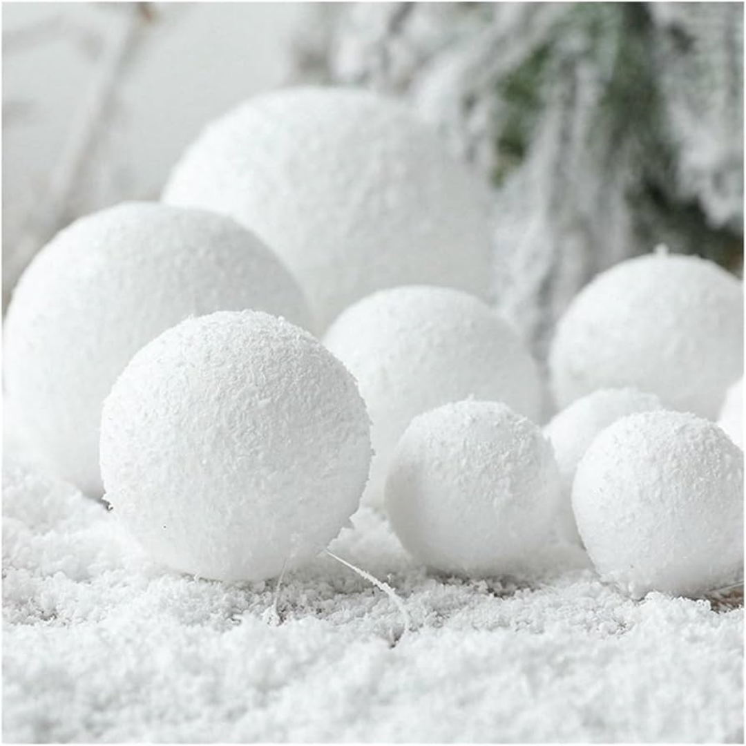 Artificial Snowballs for Christmas Tree