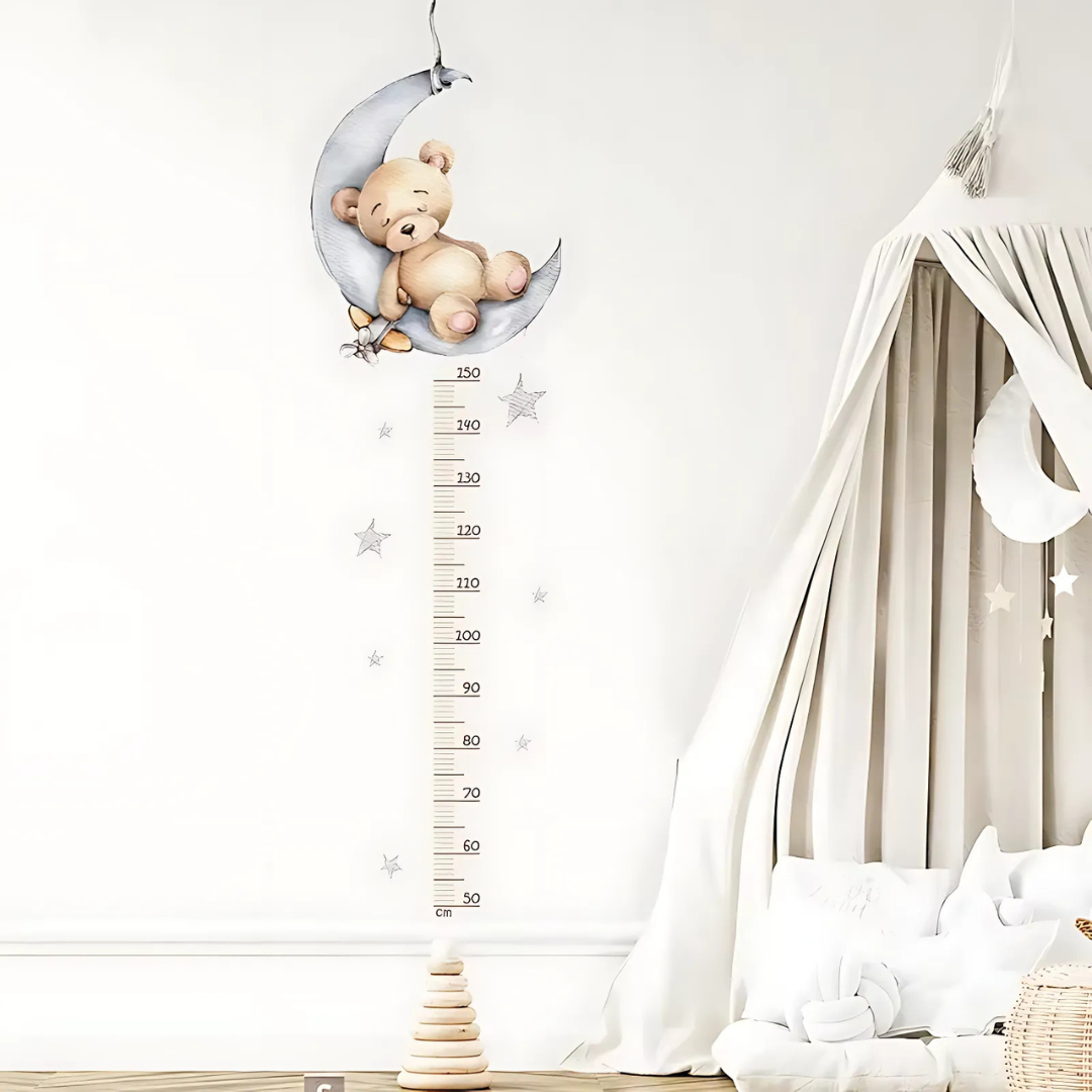 Teddy Bear Measurement Wall Sticker