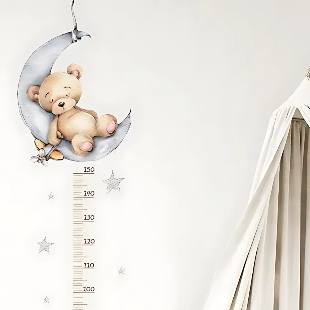 Teddy Bear Measurement Wall Sticker