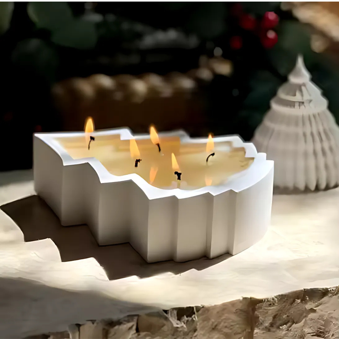 Christmas Candle Holder Mold