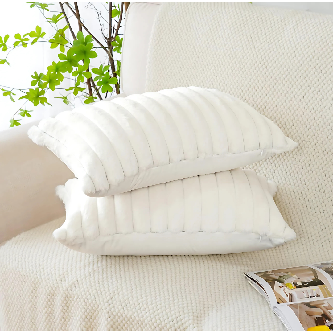 Striped Plush Pillow