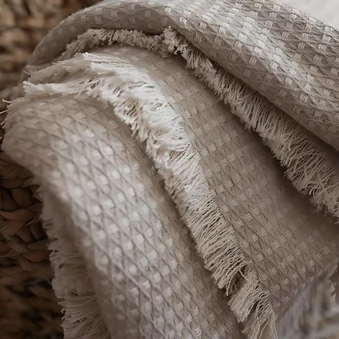 Linen Cotton Throw Blanket