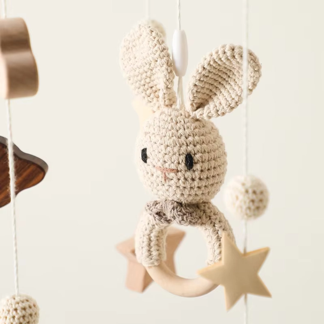 Baby Bunny Rattle Mobile