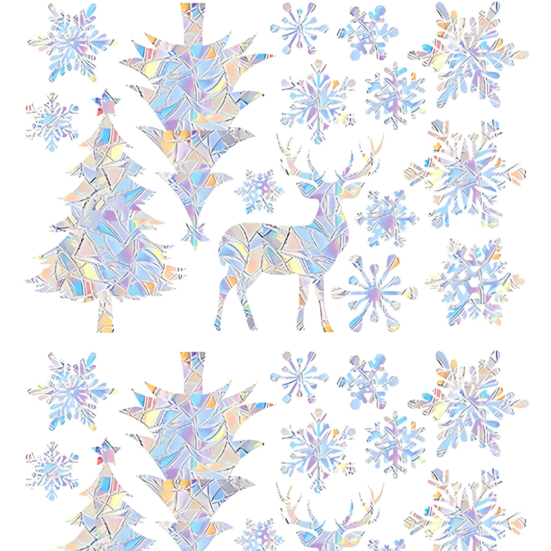 Snowflake Christmas Tree Wall Stickers