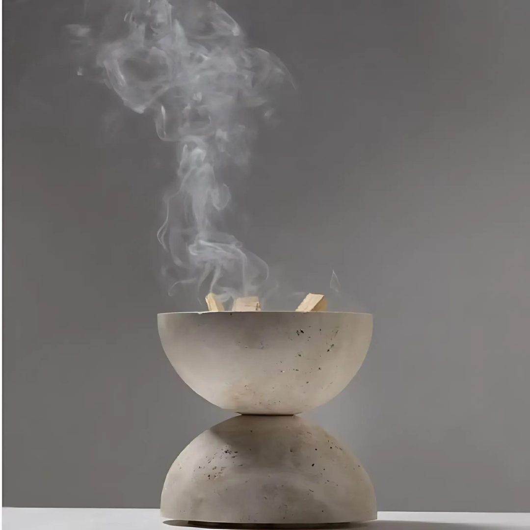 Beige Sphere Incense Burner