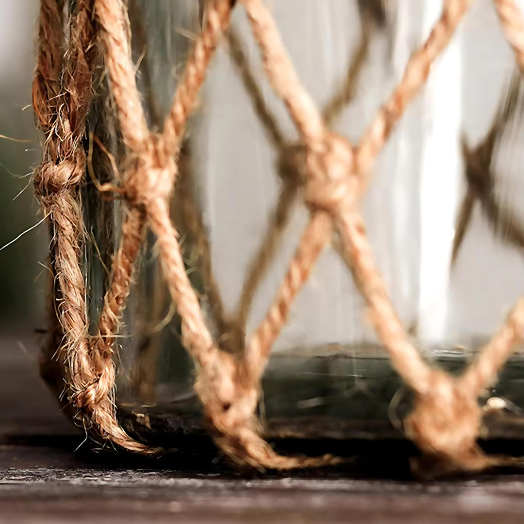 Rustic Hanging Glass Vase