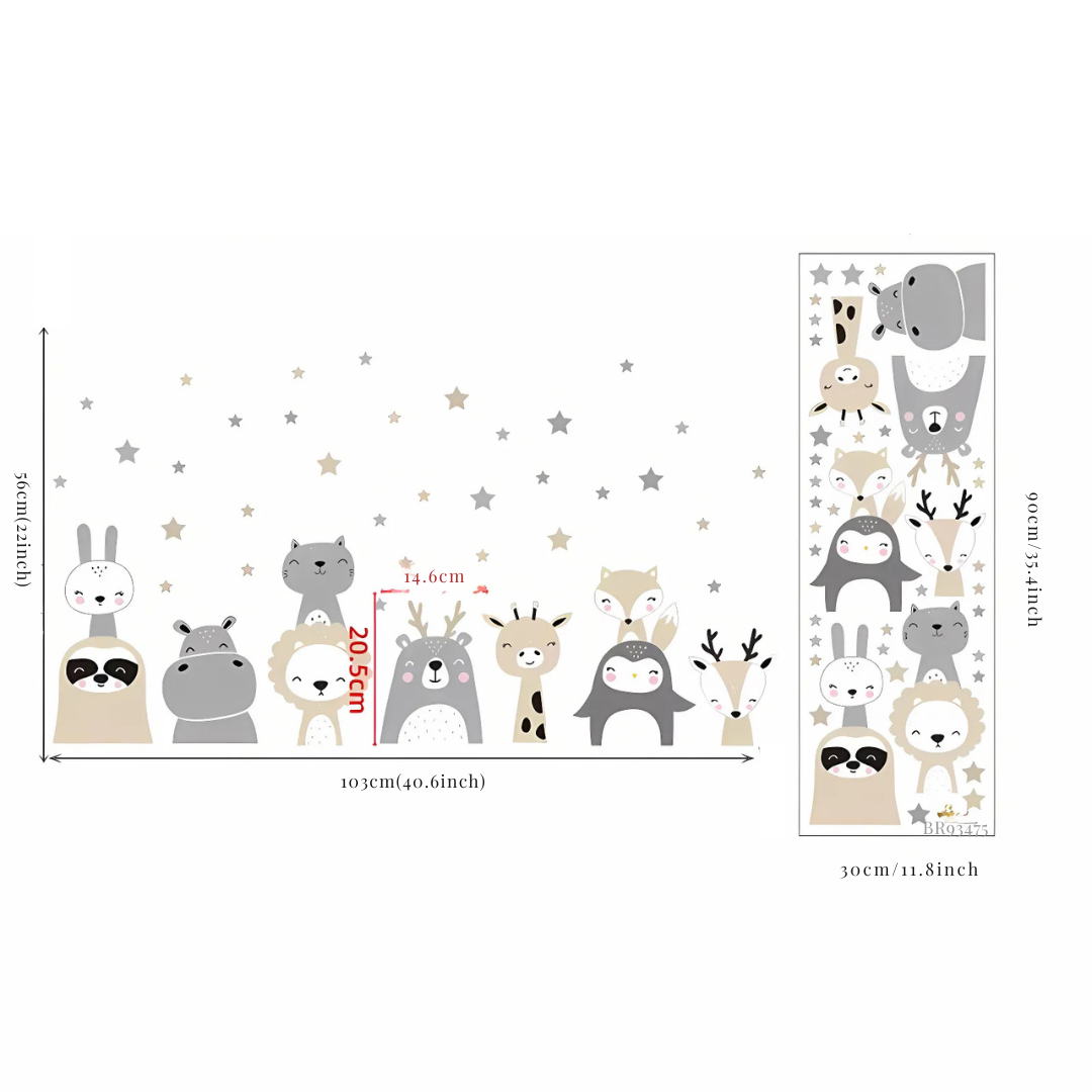 Woodland Animal Wall Stickers