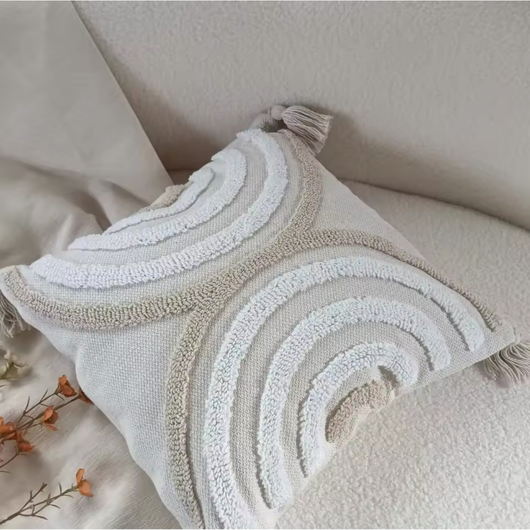 Chic Textured Accent Cushion