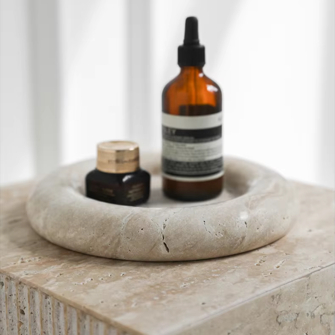 Retro Natural Marble Tray