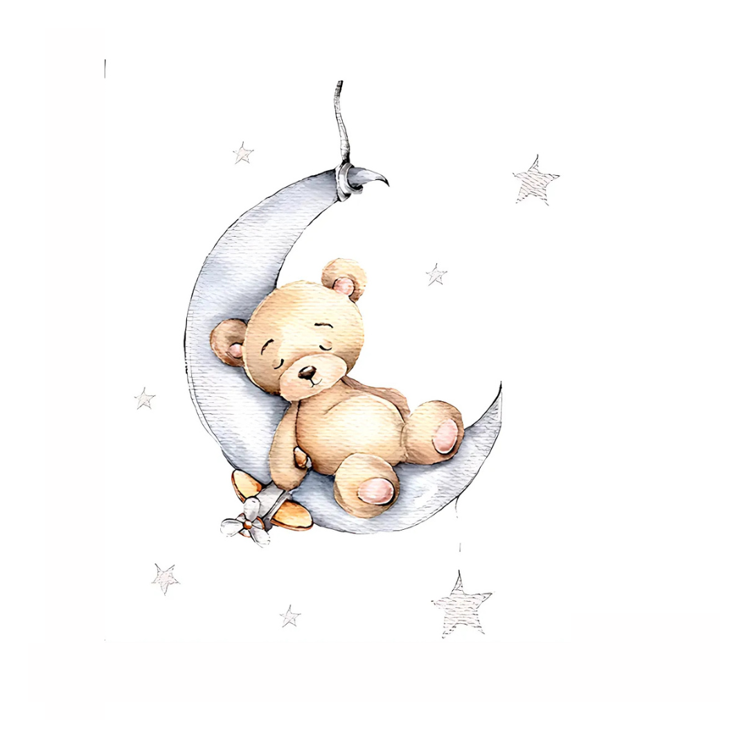 Teddy Bear Measurement Wall Sticker