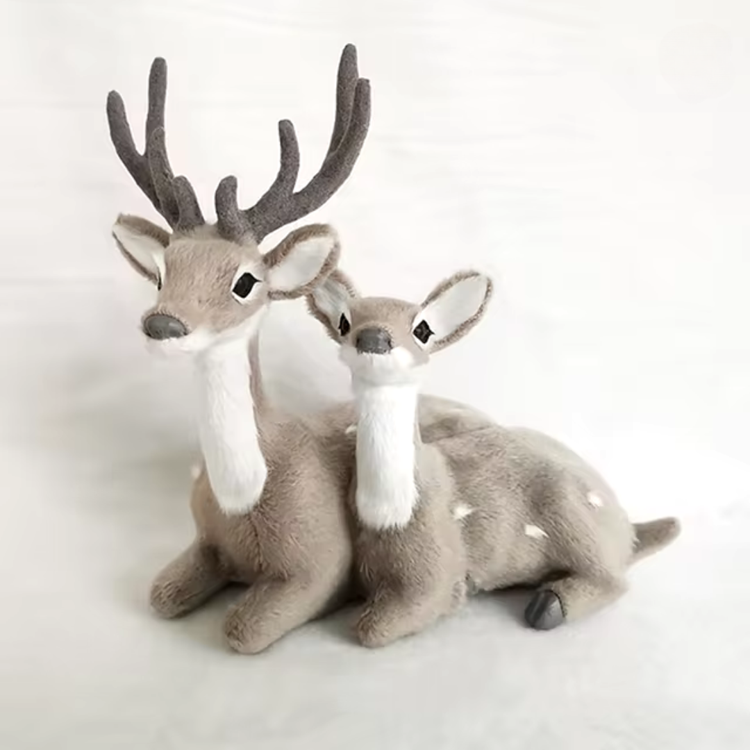 Grey Christmas Deers