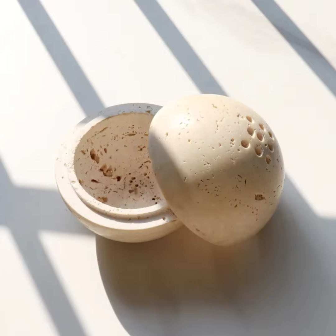 Beige Sphere Incense Burner