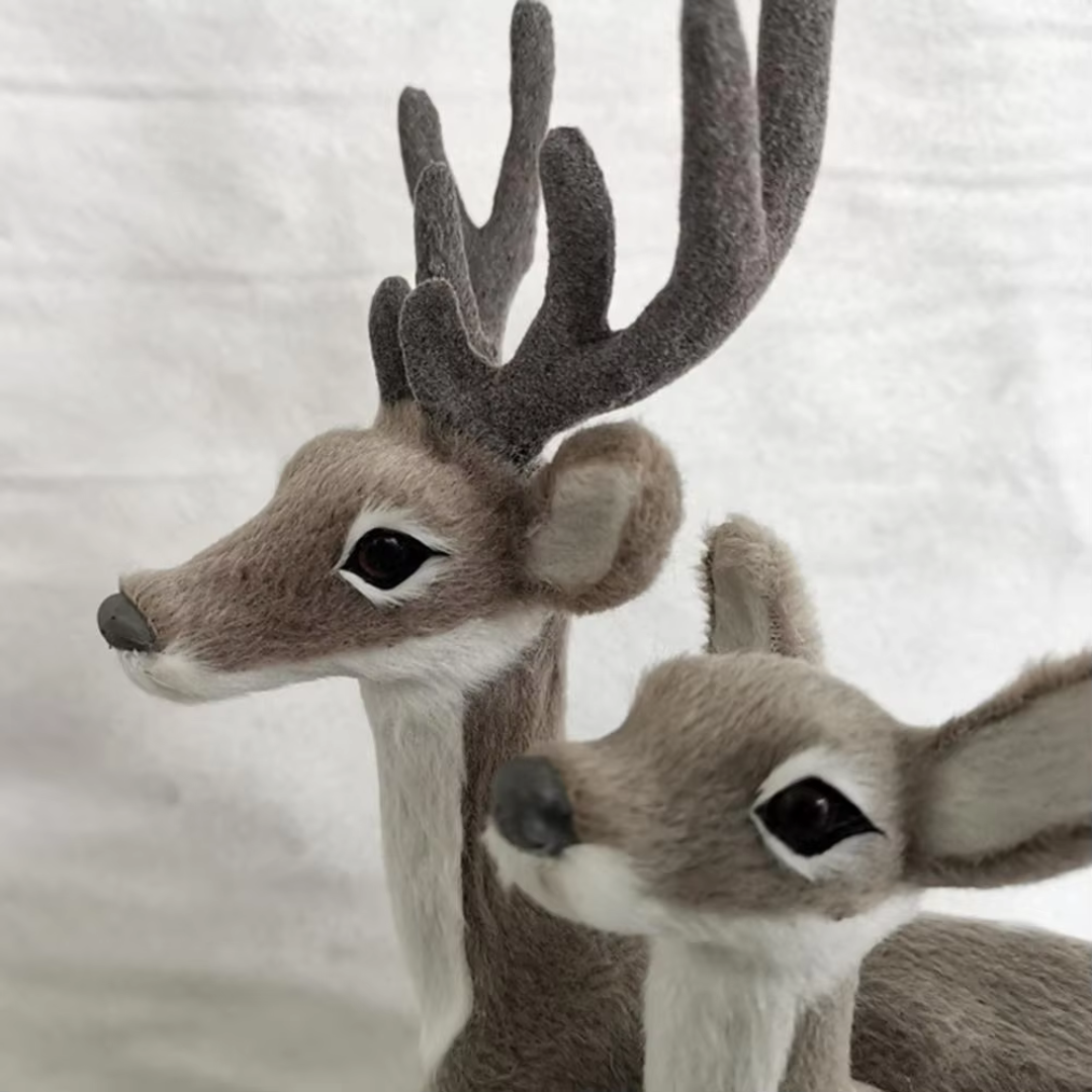 Grey Christmas Deers