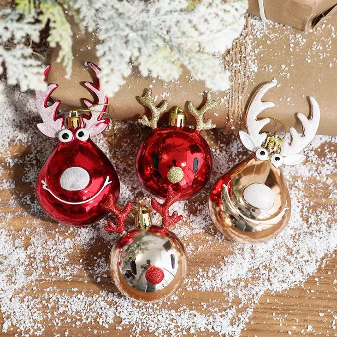 Unique Elk Christmas Tree Ball Ornaments