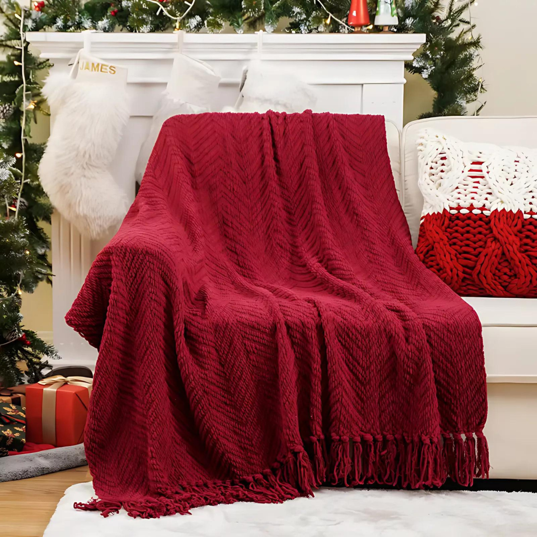 Red Christmas Blanket